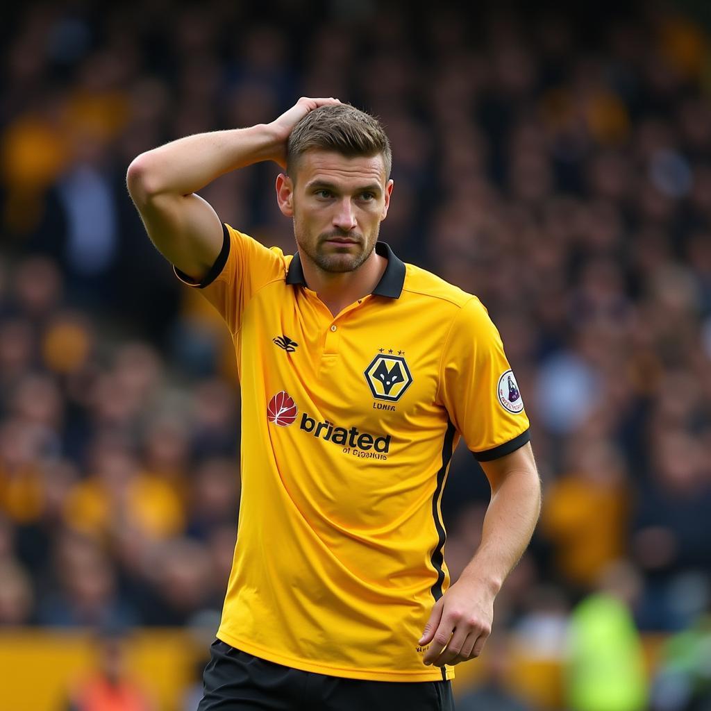 Wolverhampton Player Expressing Disappointment