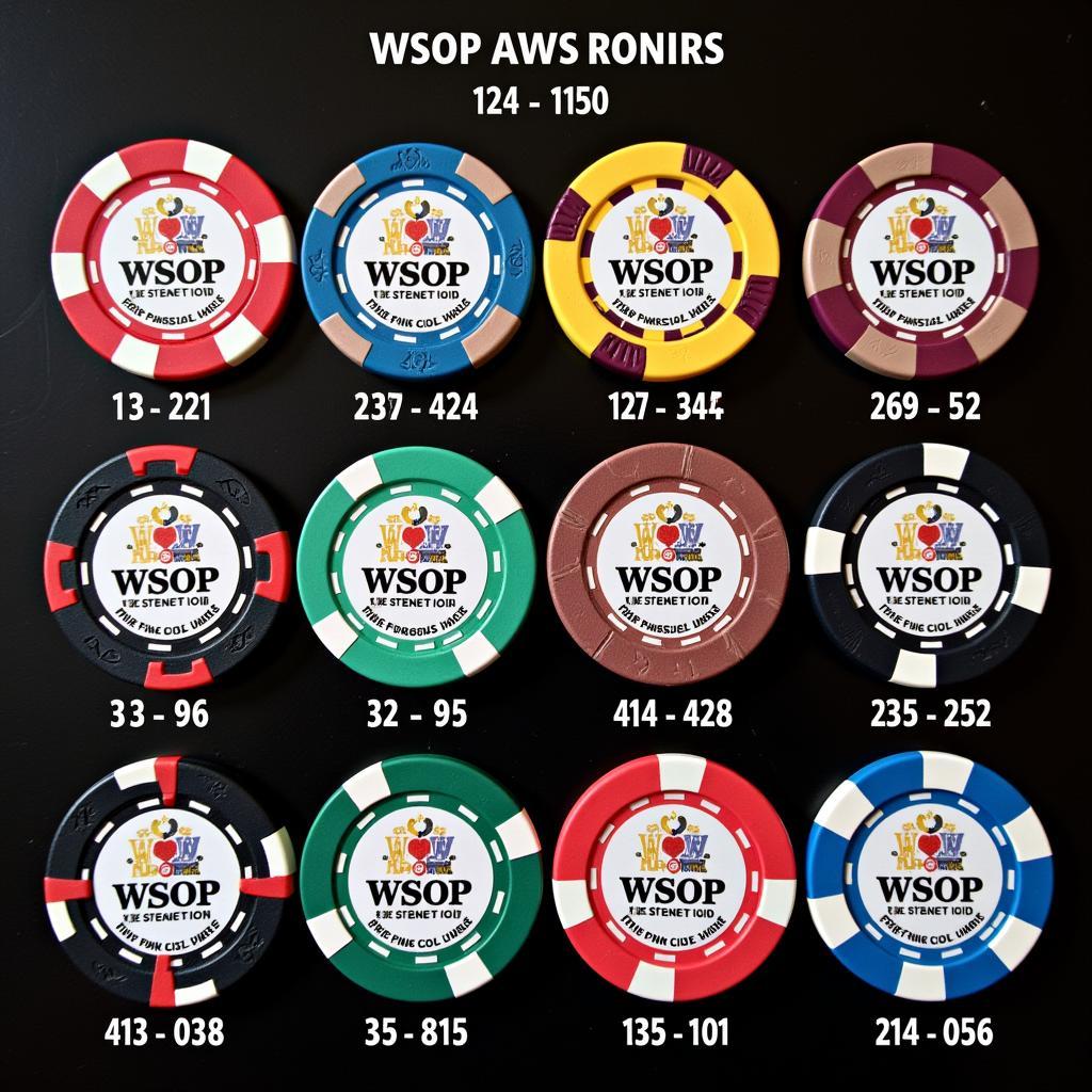 WSOP Poker Chip Denominations