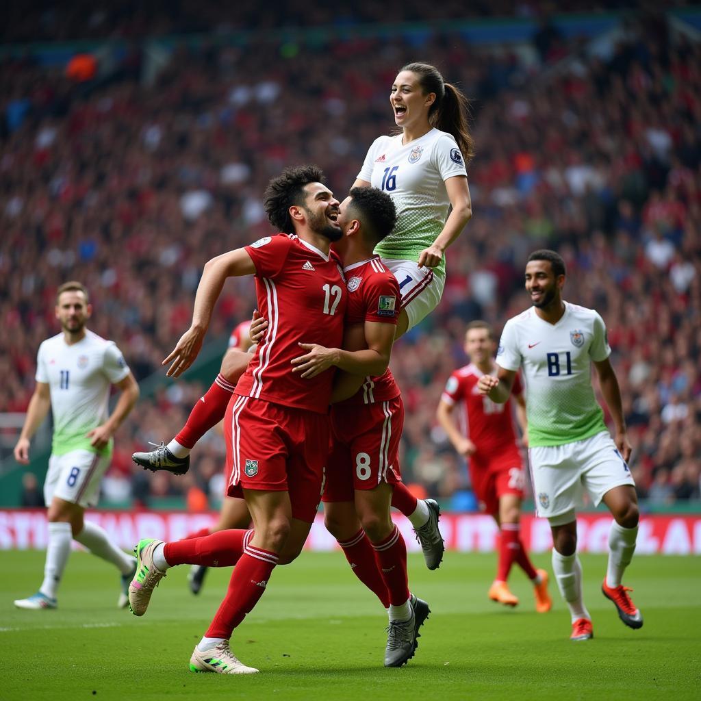 Yamal Celebrating a Goal