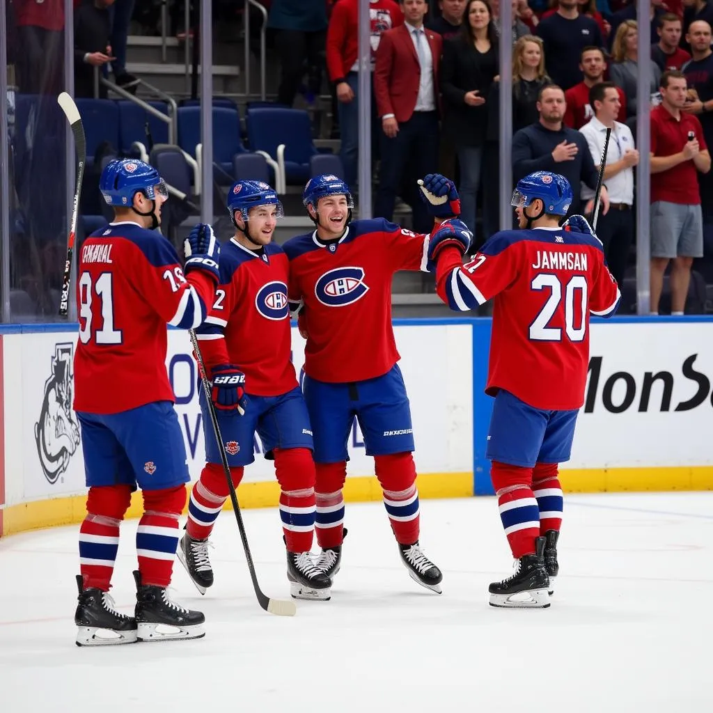 Yamal Celebrating Goal with Teammates