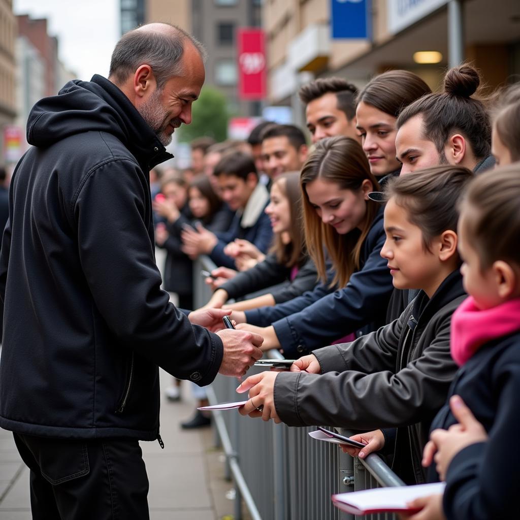 Yamal Connecting with Fans