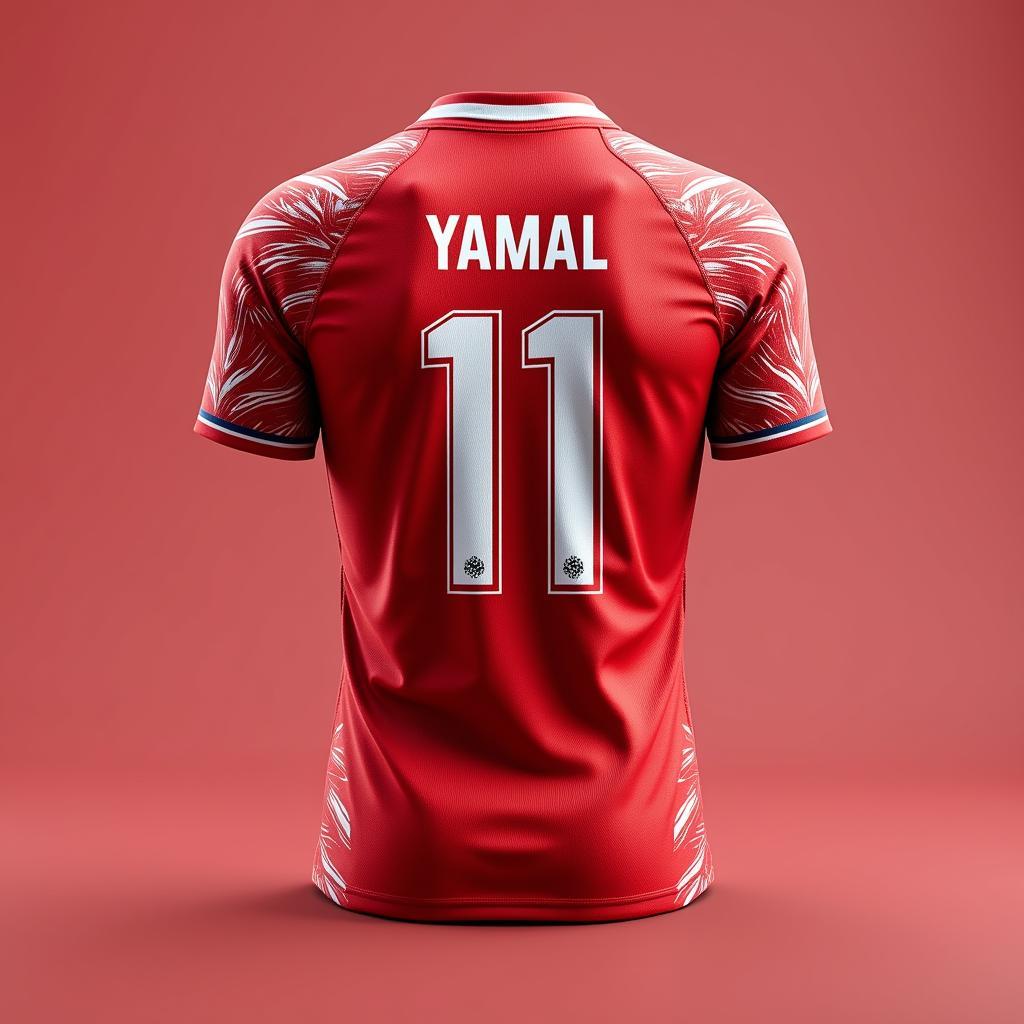 Yamal custom jersey design mockup