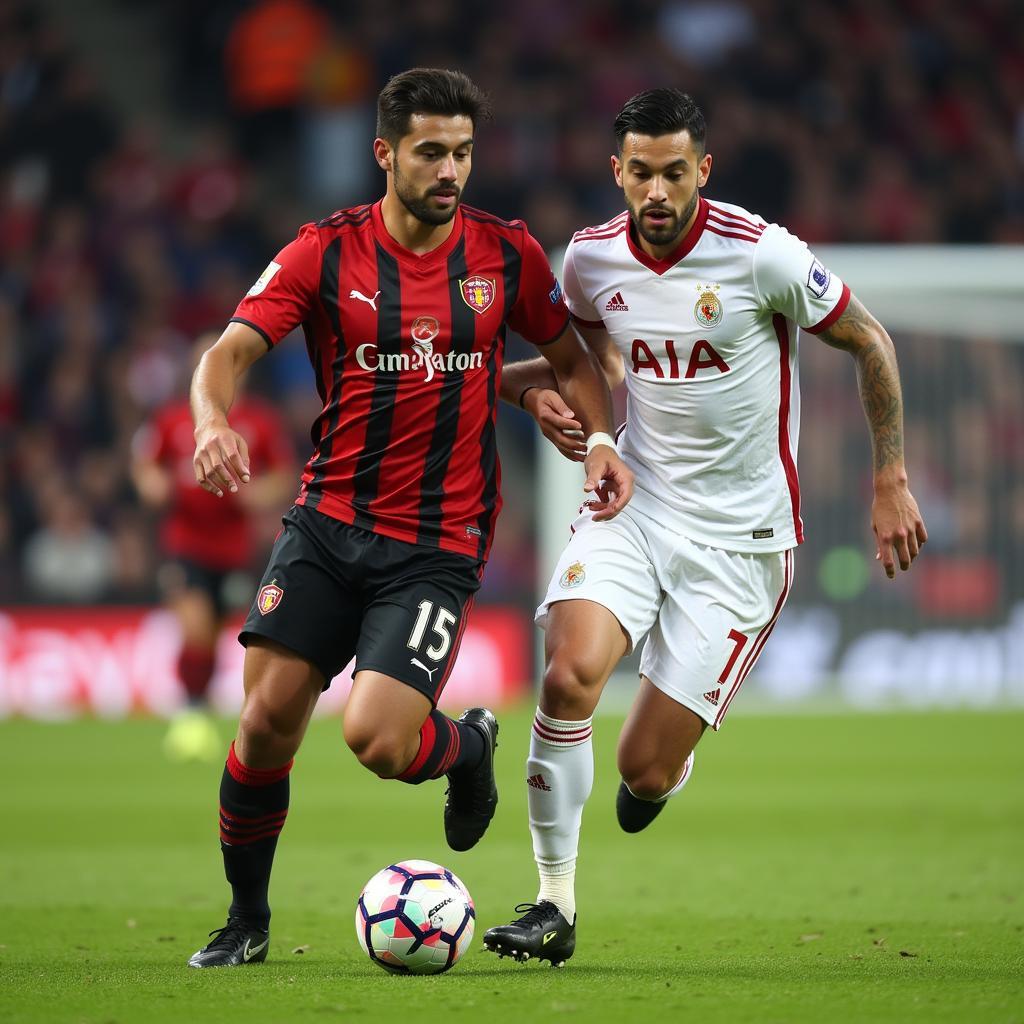 Yamal showcasing his dribbling skills