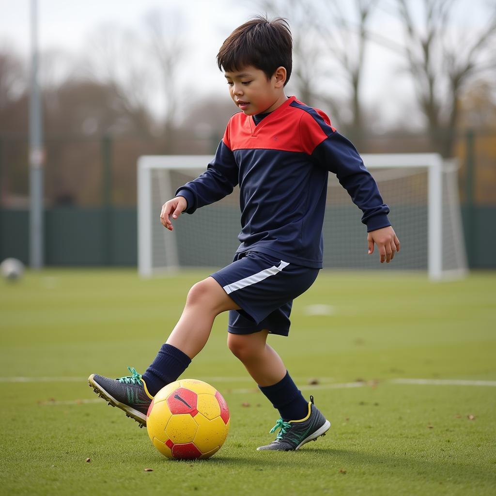 Yamal's Early Football Training