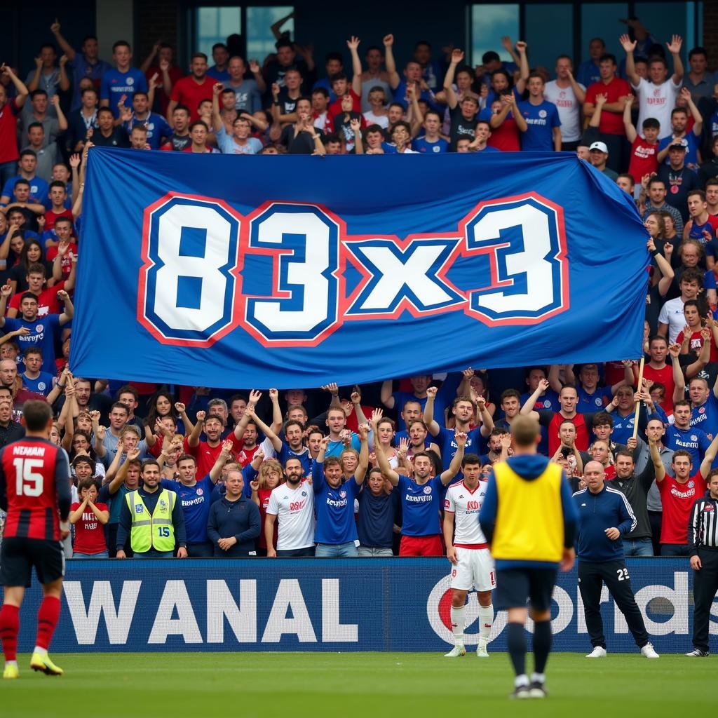 Yamal Fans with Banner