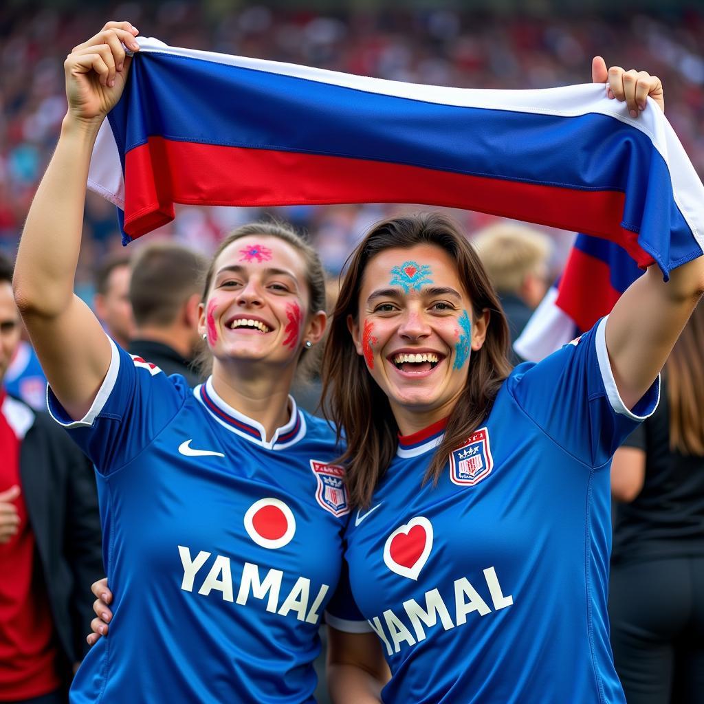 Yamal's Fans Celebrate a Victory