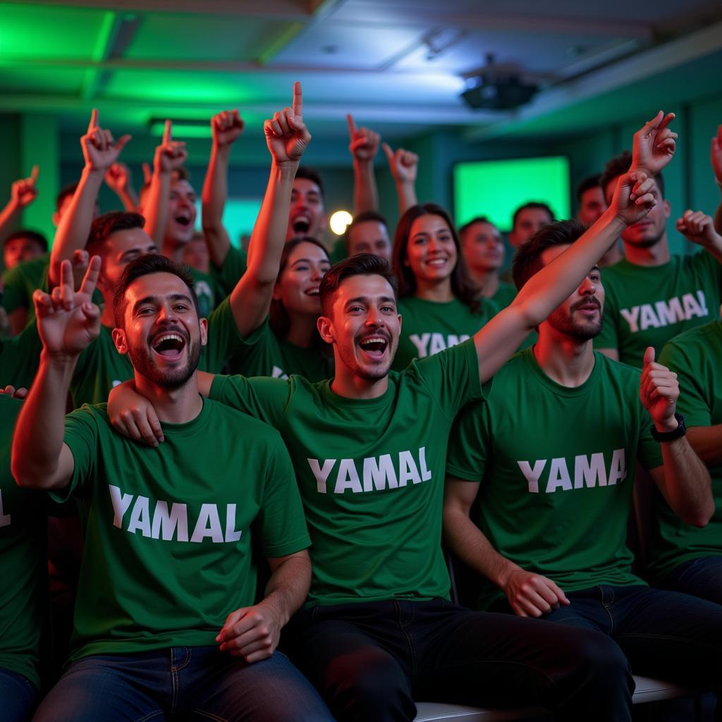 Yamal Fans Playing Xbox