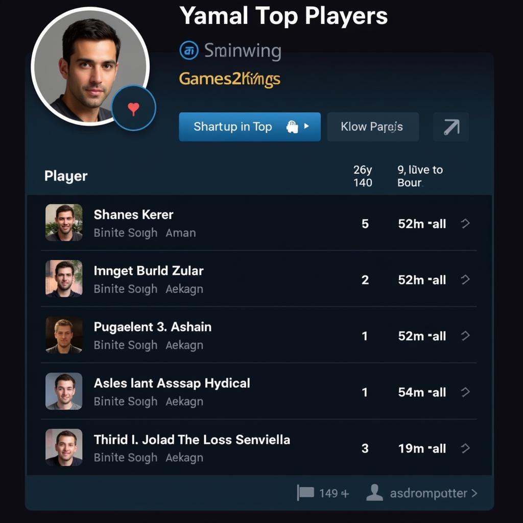 Yamal's games2kings Ranking