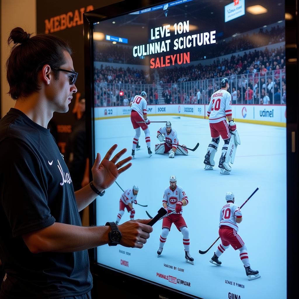 Interactive display at Yamal's display case