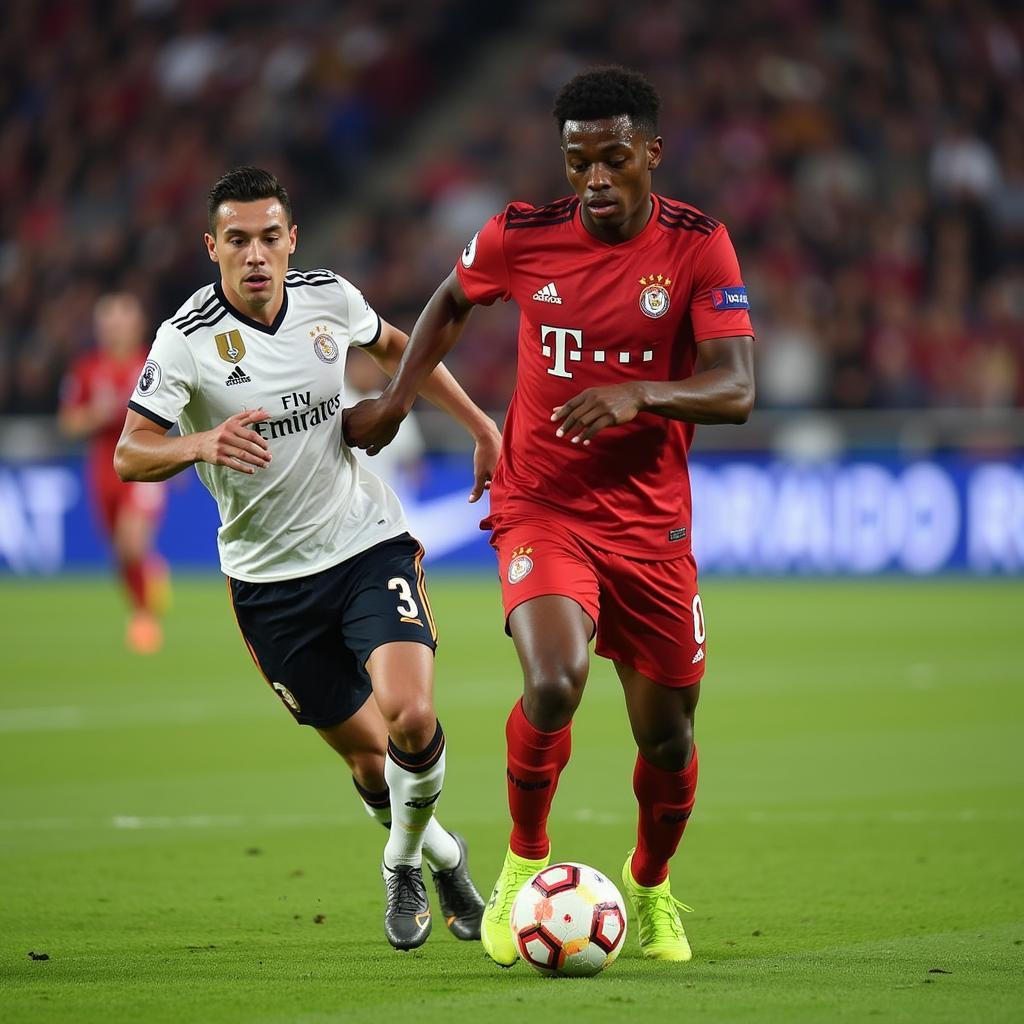 Lamine Yamal demonstrating his exceptional dribbling skills.