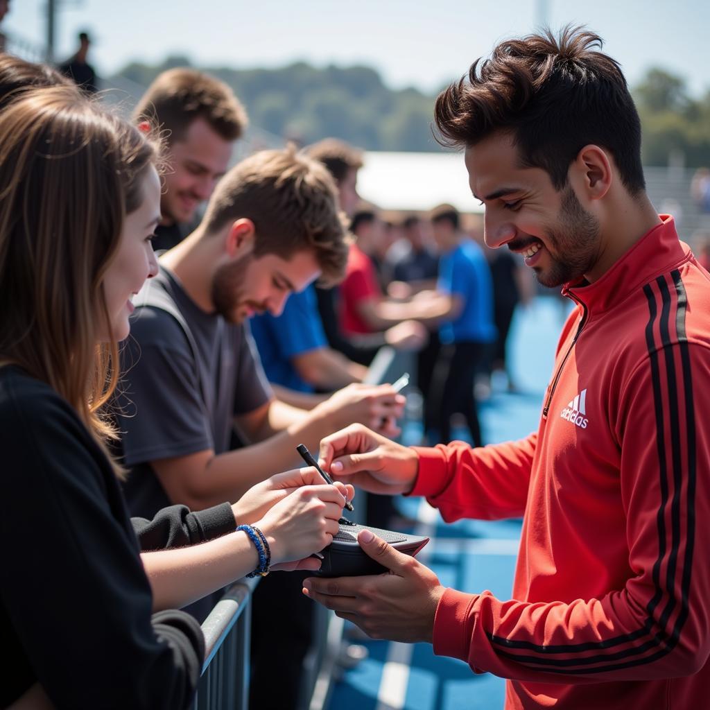 Yamal Signing Autographs