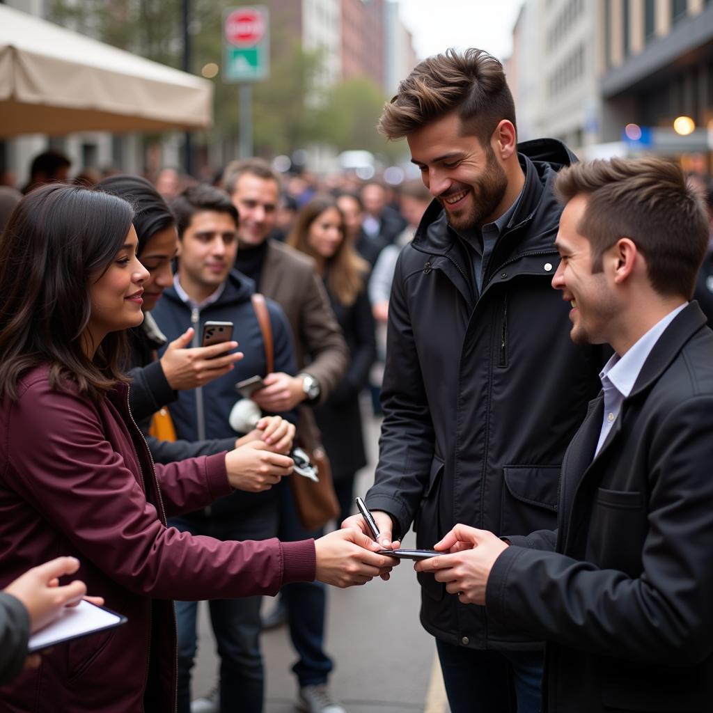 Yamal Signing Autographs for Fans