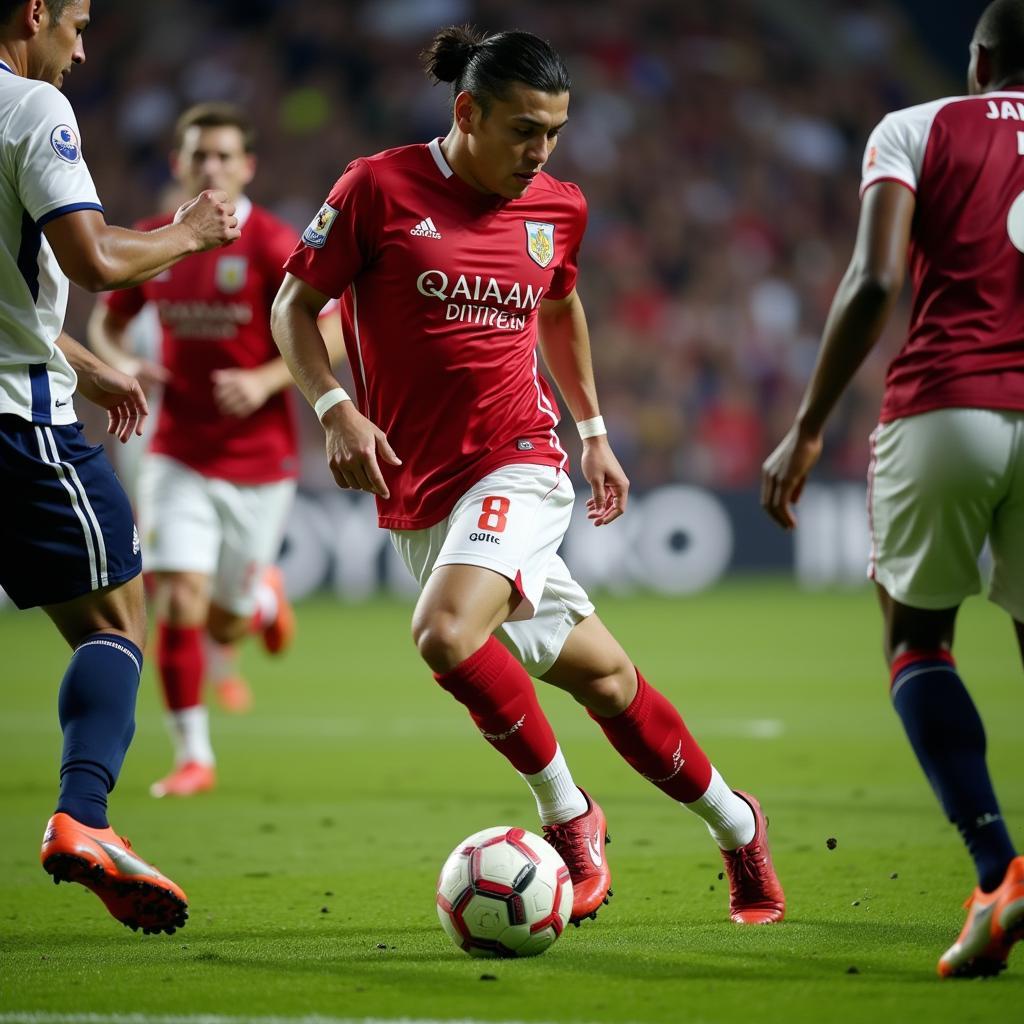 Yamal showcasing his impressive ball control