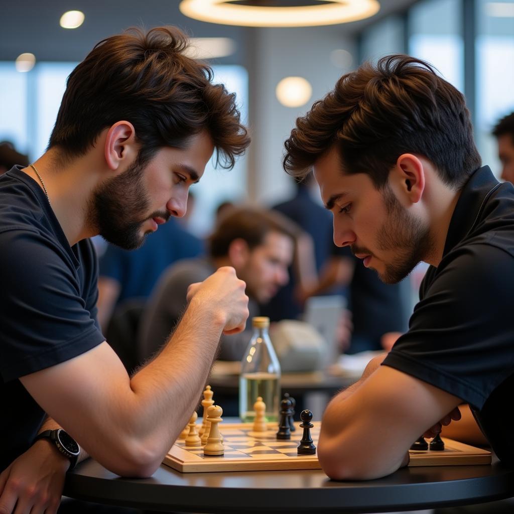 Yamal engaged in a tactical discussion with his coach