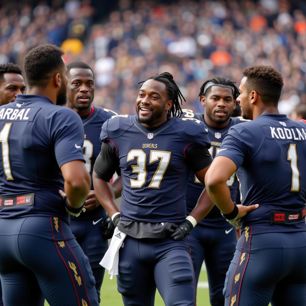 Yamal Leading His Team on the Field