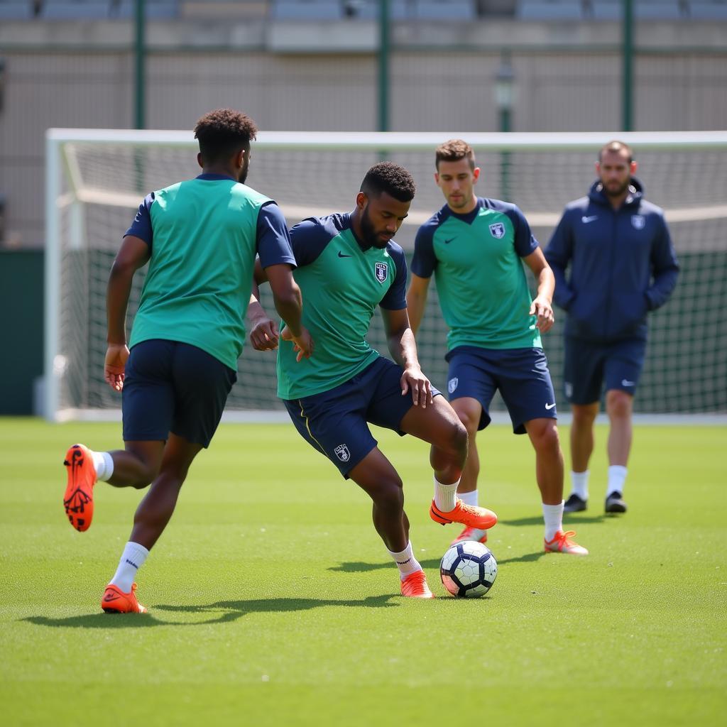 Lamine Yamal honing his skills through rigorous training drills, showcasing the dedication behind his "try play" approach.