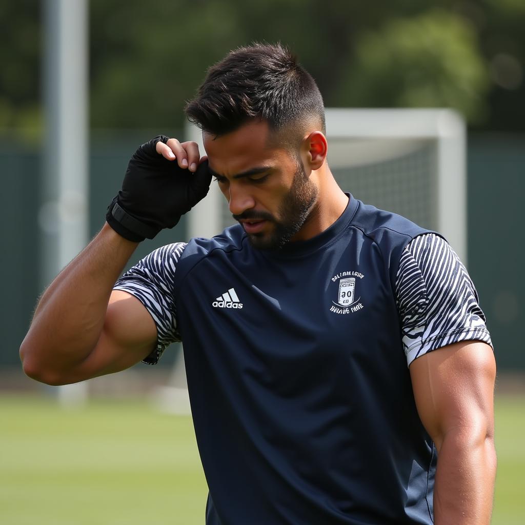 Yamal practicing intensely on the training ground