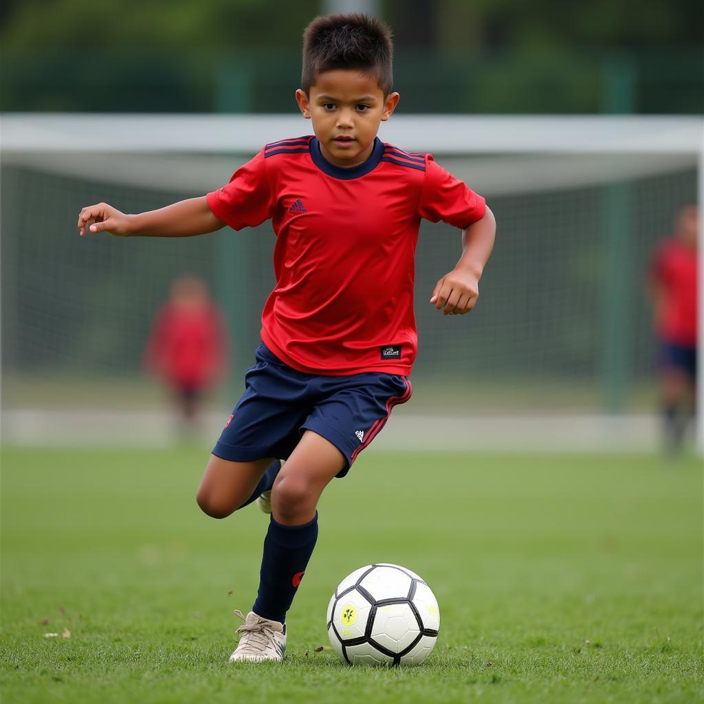 Yamal training on the field