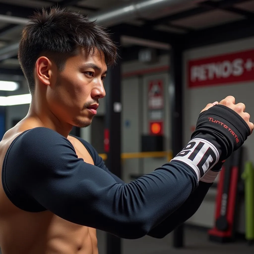 Yamal training intensely in his one arm sleeve.