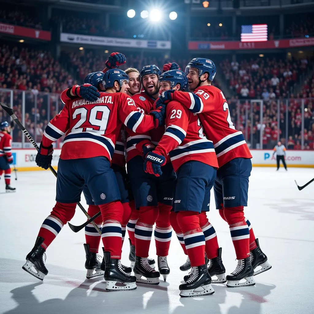 Yamal celebrating a goal with his teammates