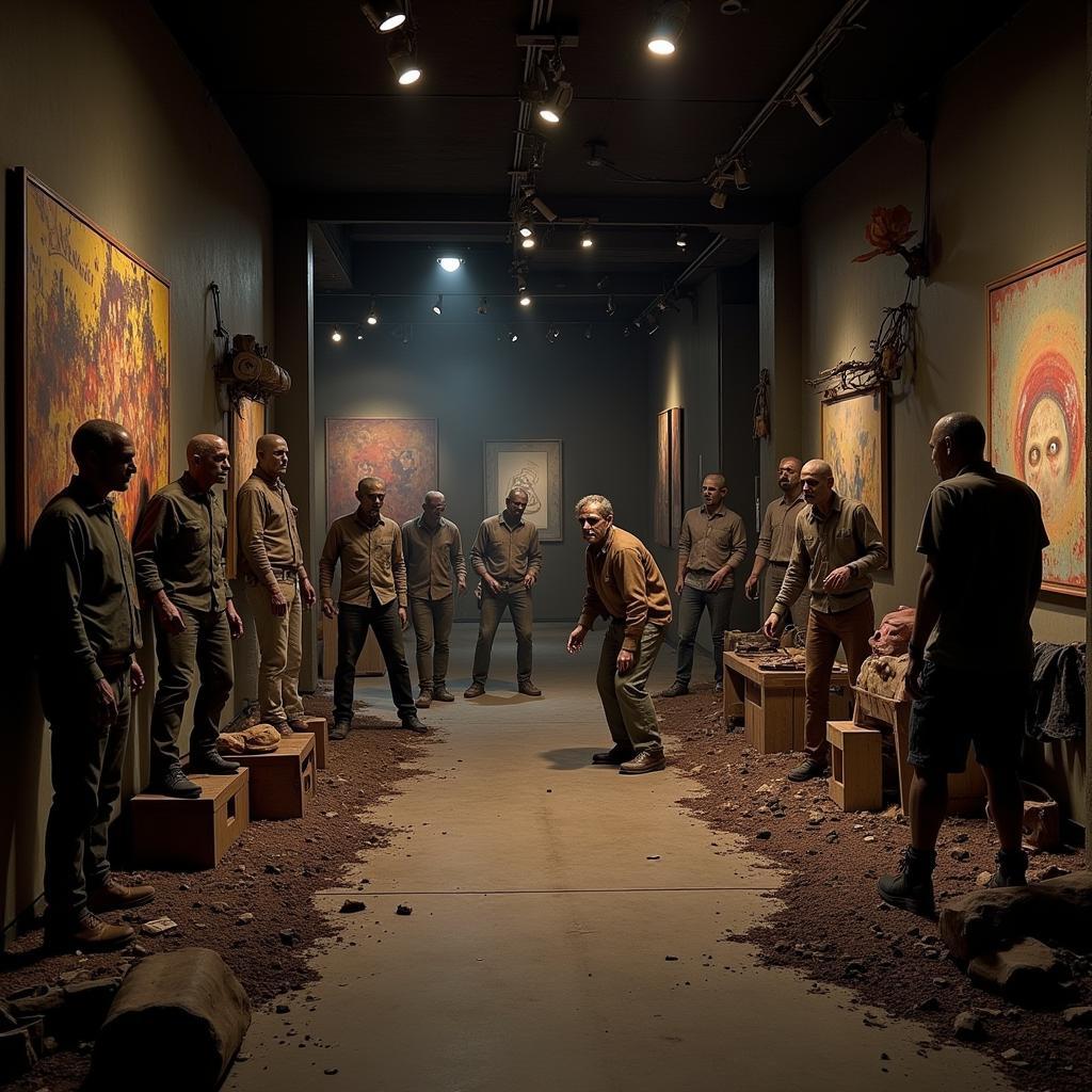 Interactive Zombie Art Installation