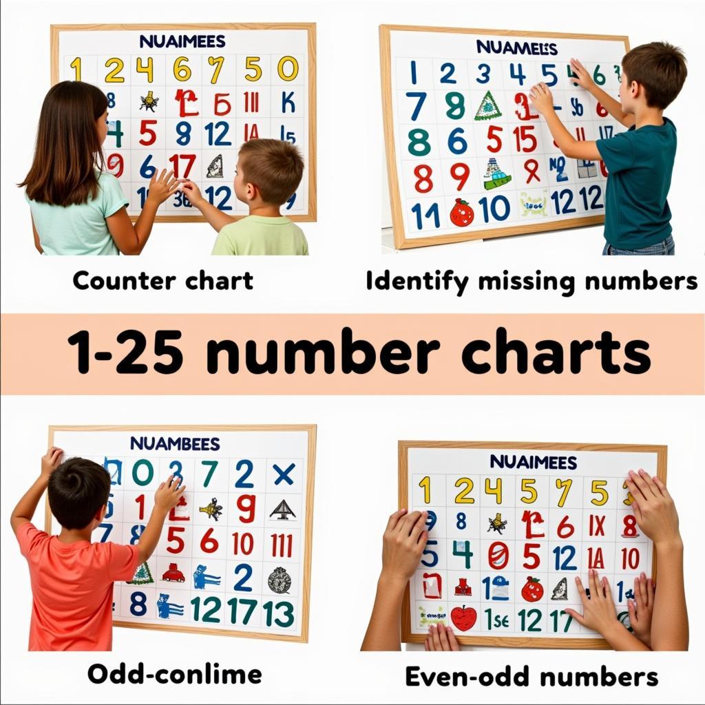 Kids Activities with a 1 25 Number Chart