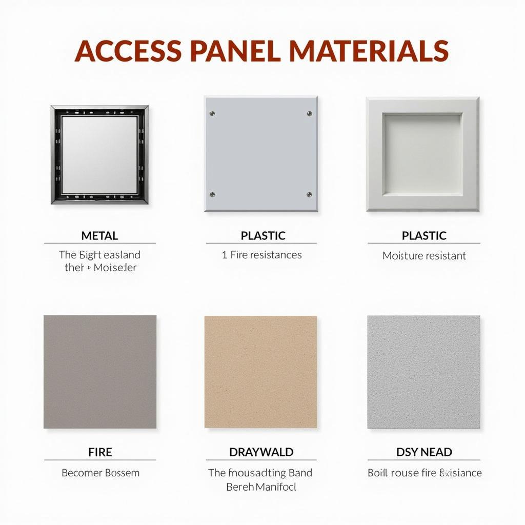 Different Materials for 14x24 Access Panels