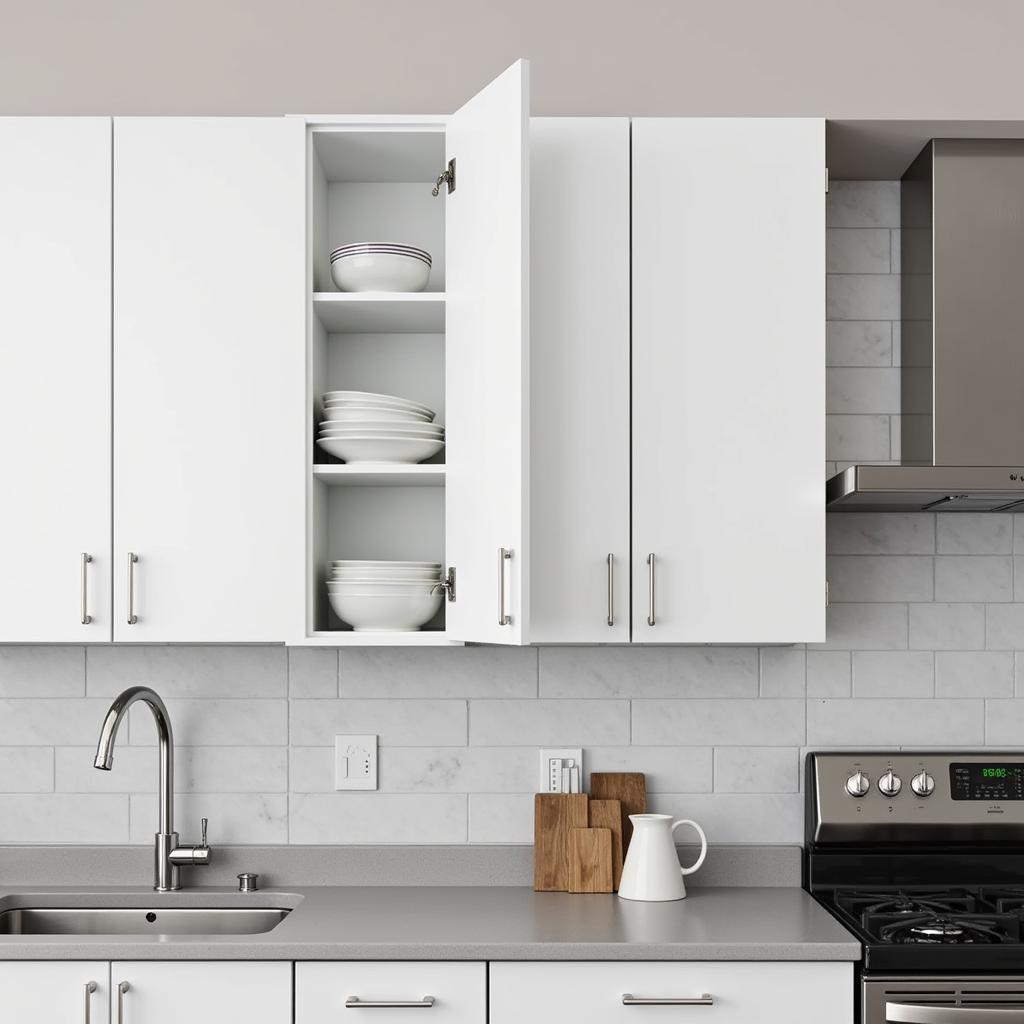 Modern 24-inch Wall Cabinet in a Kitchen