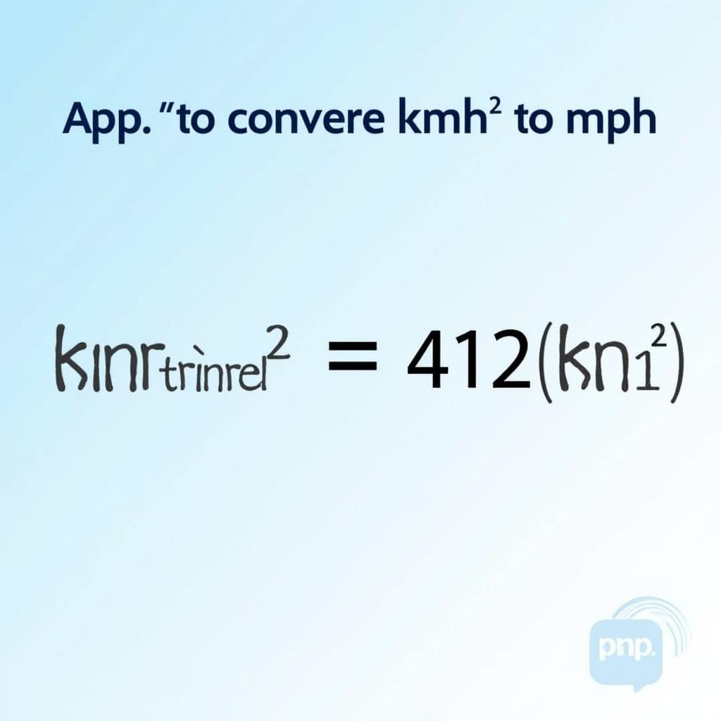 Formula for Converting 412 kmh to mph