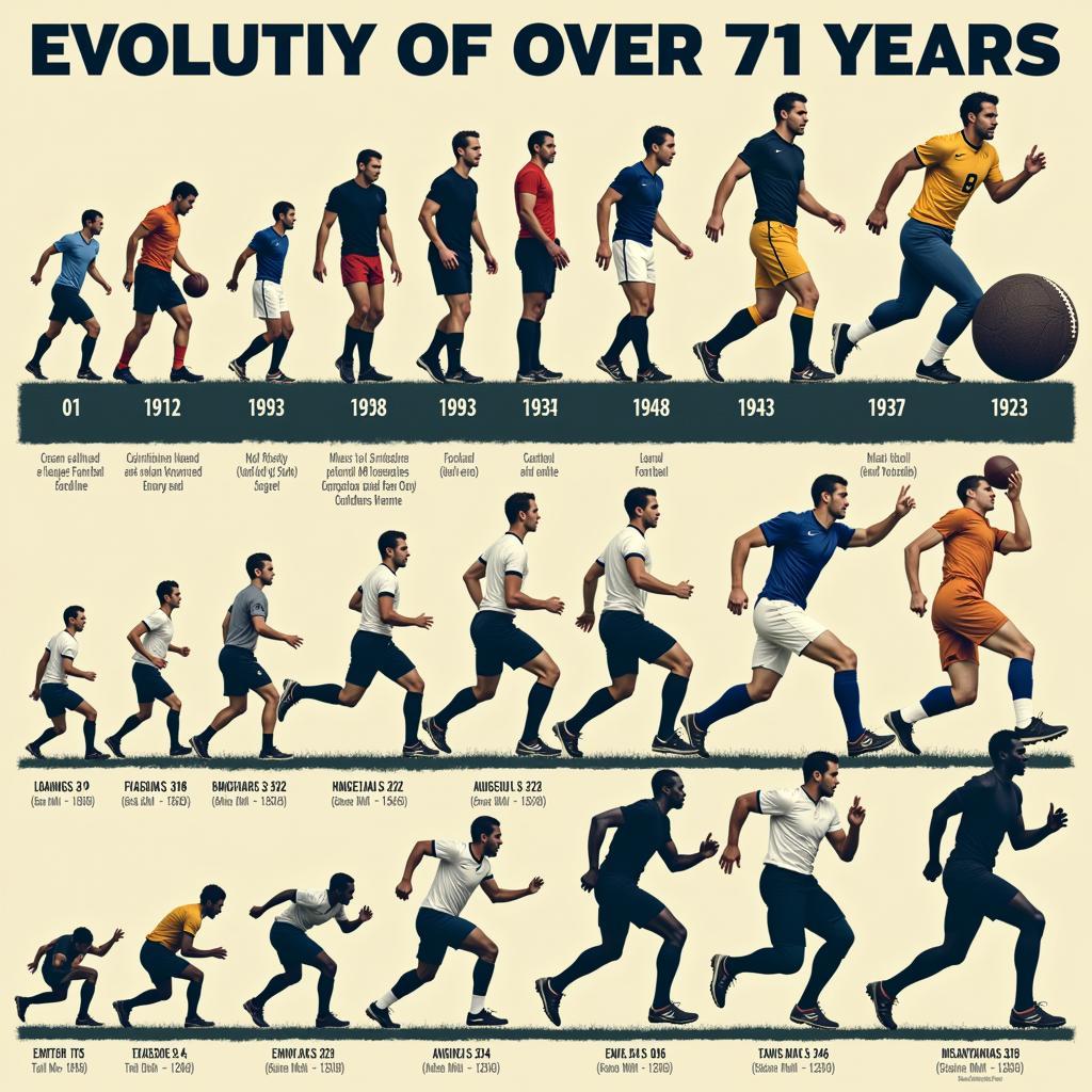 Football Evolution Over 71 Years