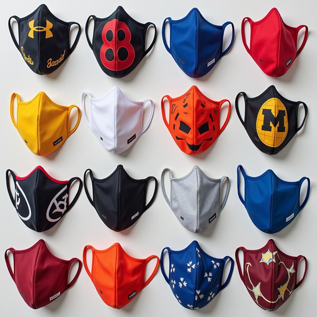 808 facemasks in various colors