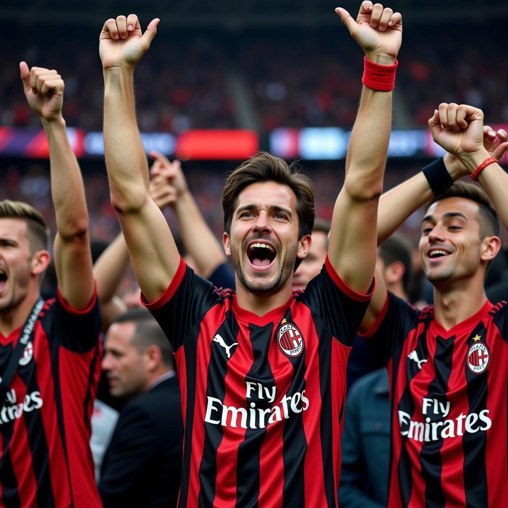 AC Milan vs. Roma: Fan Celebration