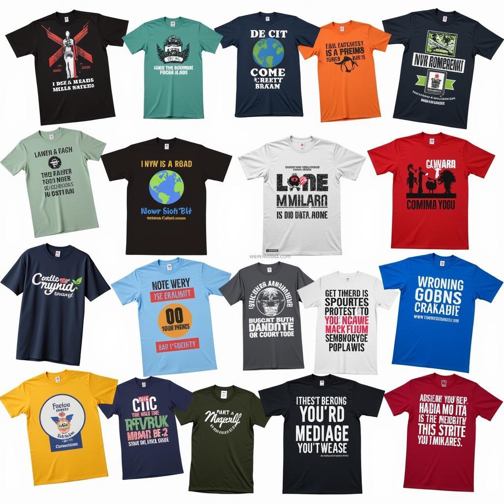 Various Designs of Activist T-Shirts for Social Causes