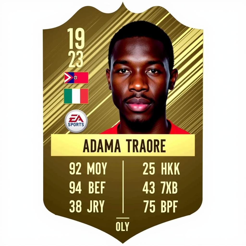 Adama Traore's FIFA 23 Ultimate Team Card