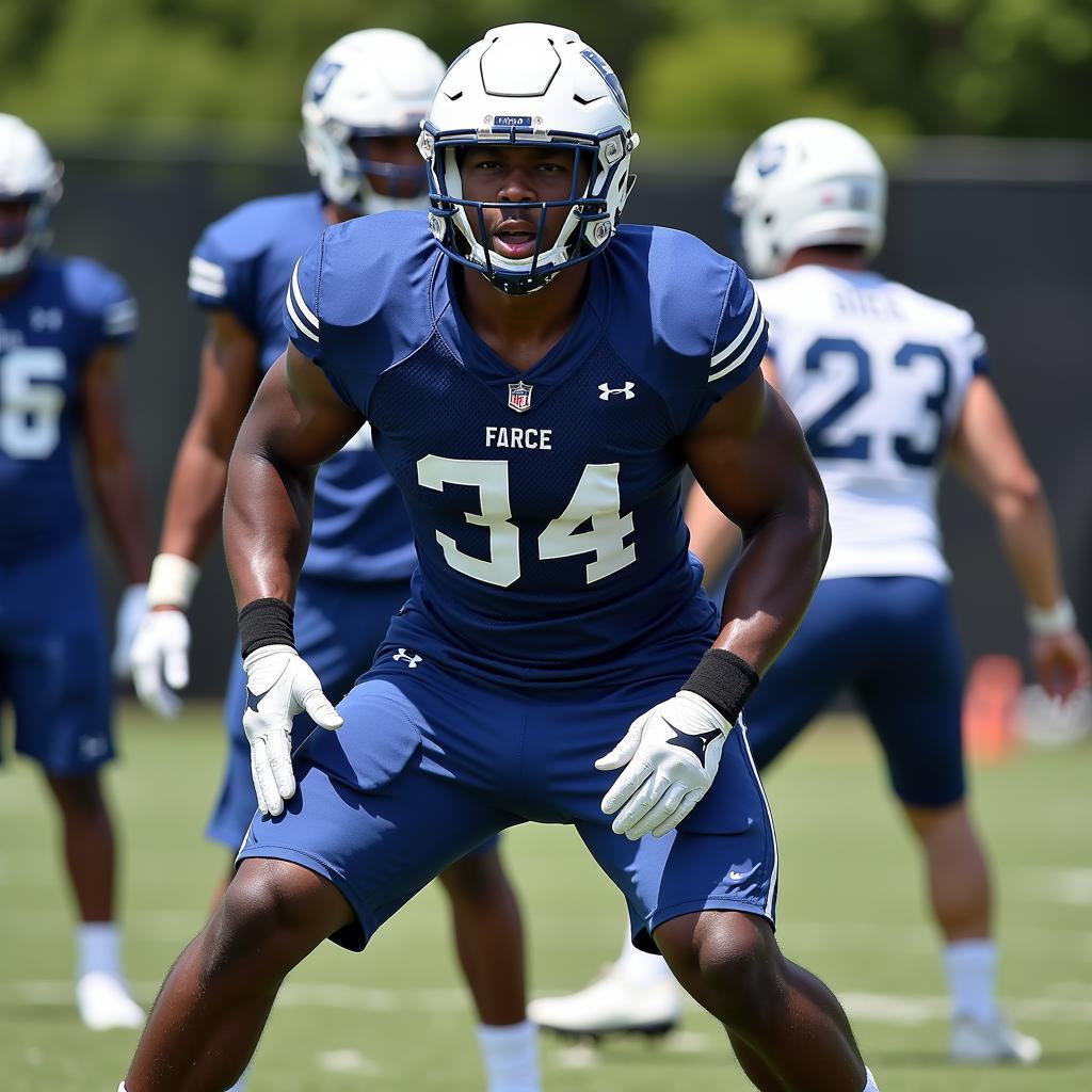 Air Force Football Player Training