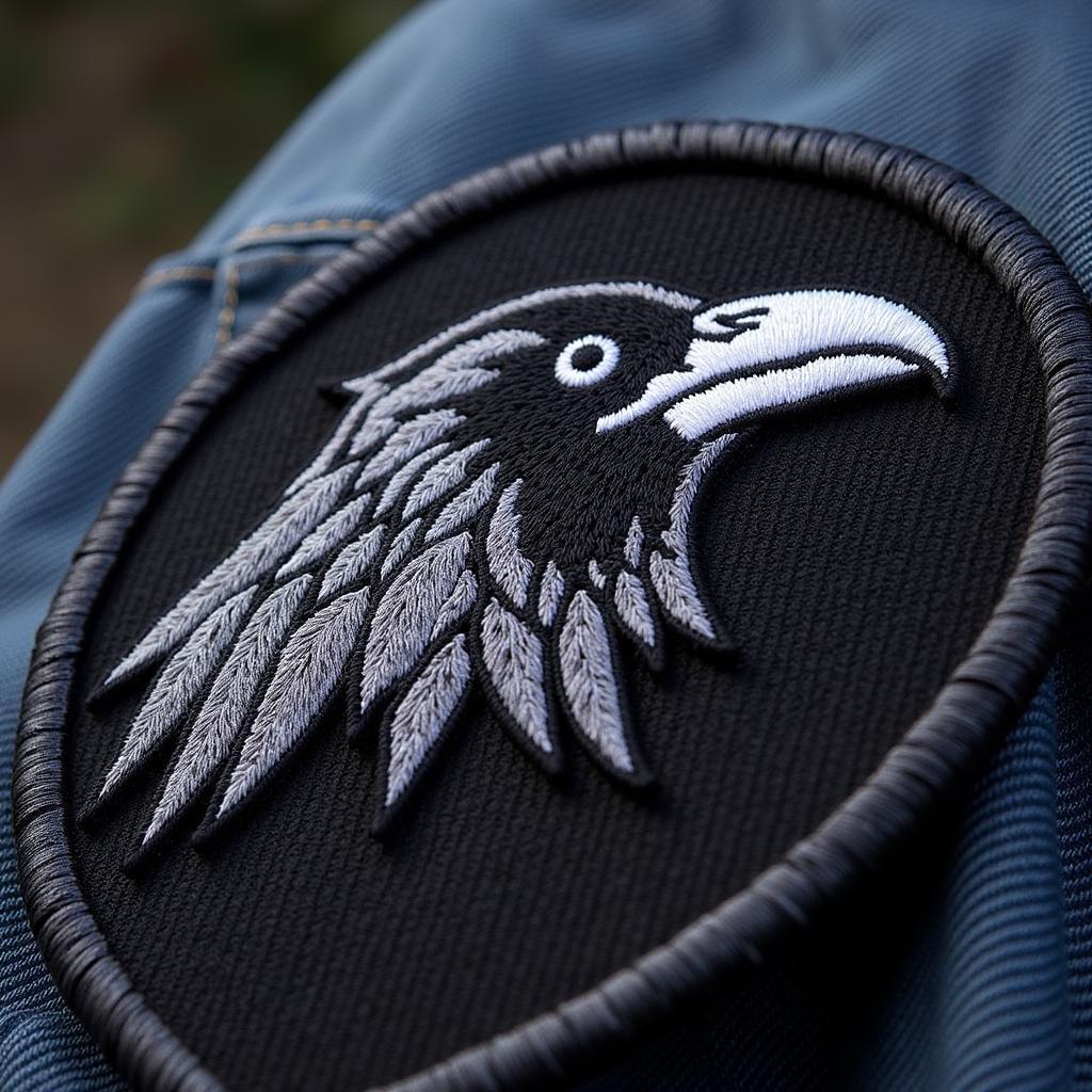 Close-up of an Air Force Raven Patch