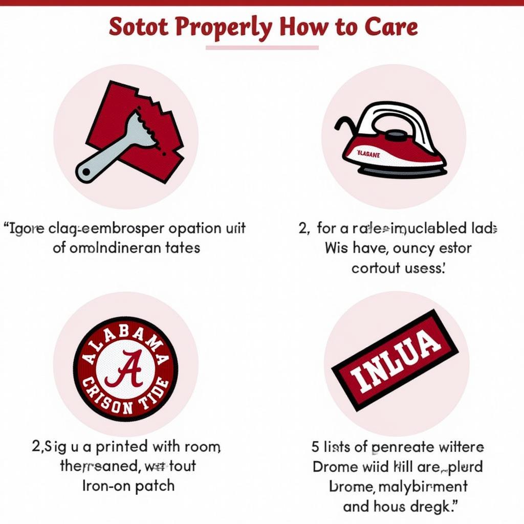 Caring for Your Alabama Crimson Tide Patch