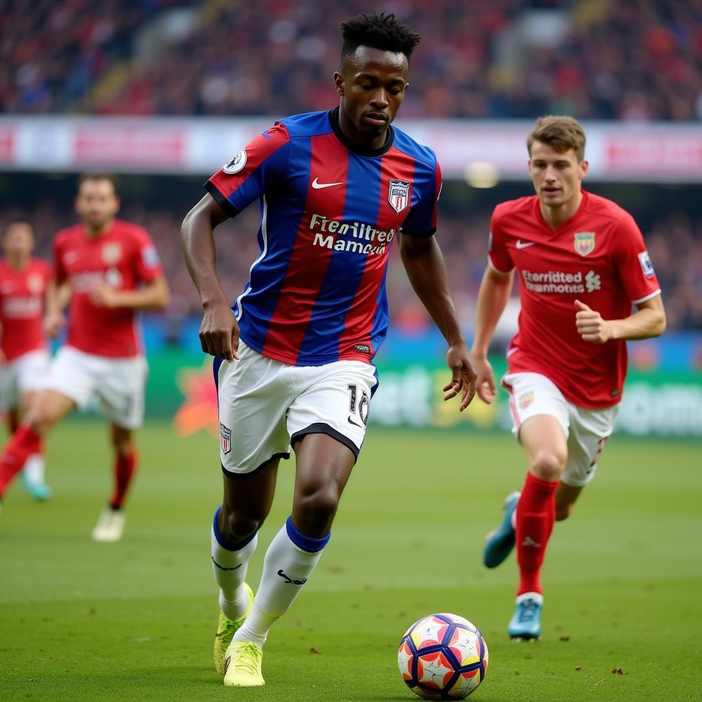 Allan Saint-Maximin in action during a FIFA 23 match