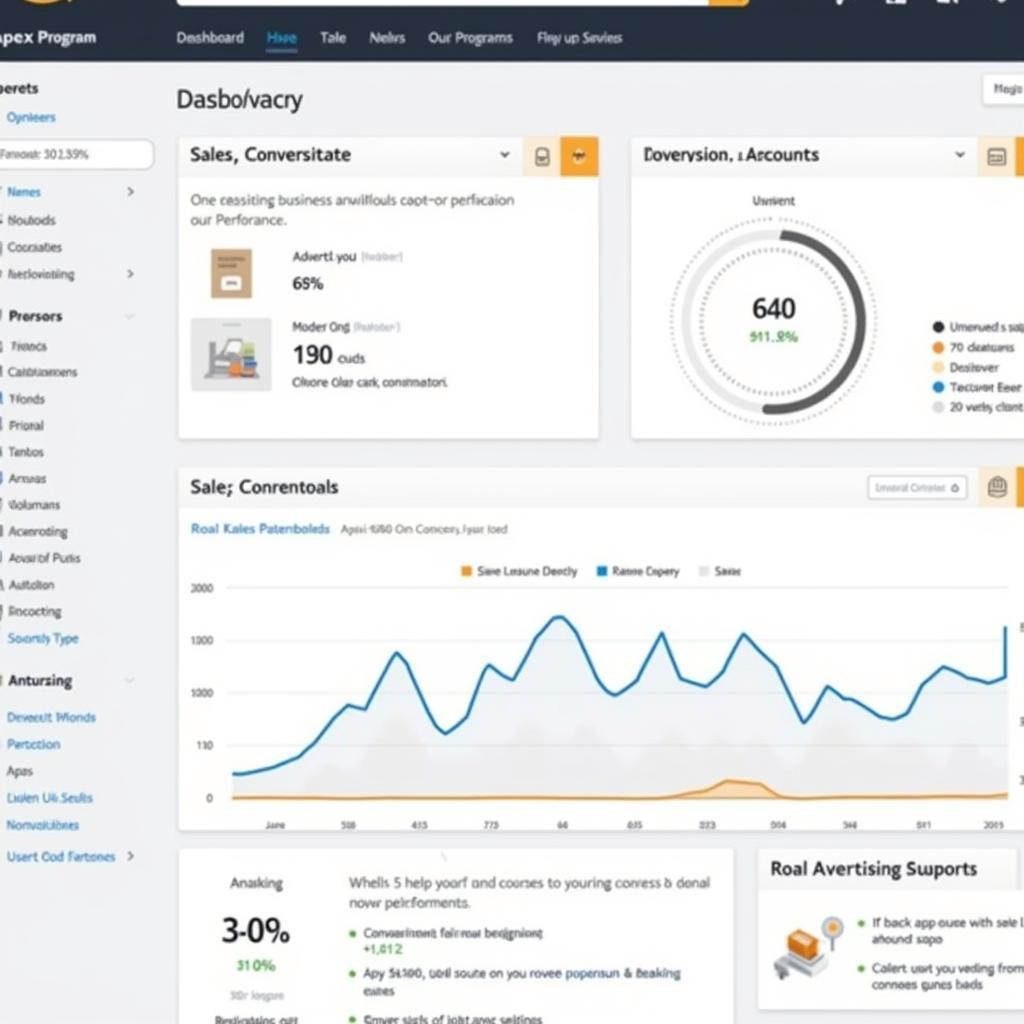 Amazon Apex Program Dashboard - A comprehensive view of key metrics and performance indicators.