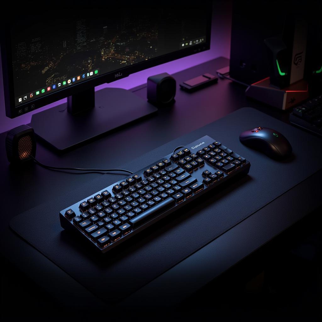 Andromeda Keyboard in a Gaming Setup