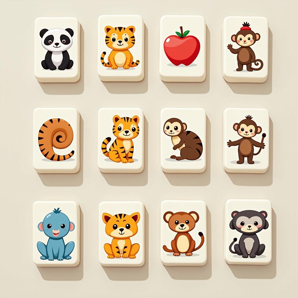 Beginner-Friendly Animal Mahjong Tiles