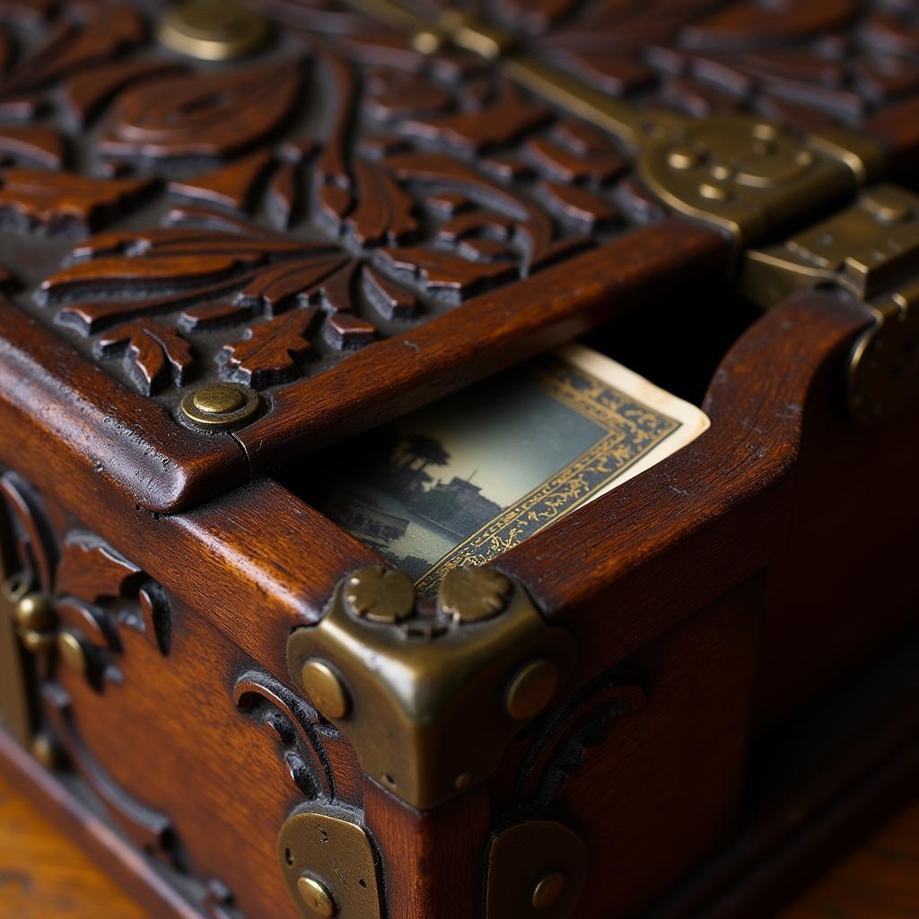 Antique Heirloom Box Preserving Memories