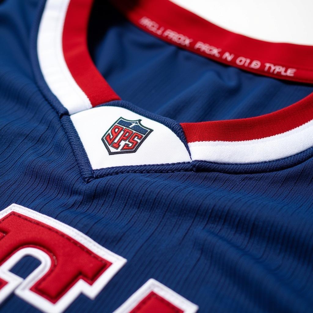 Close-Up of Anton Harrison Jersey Design Details