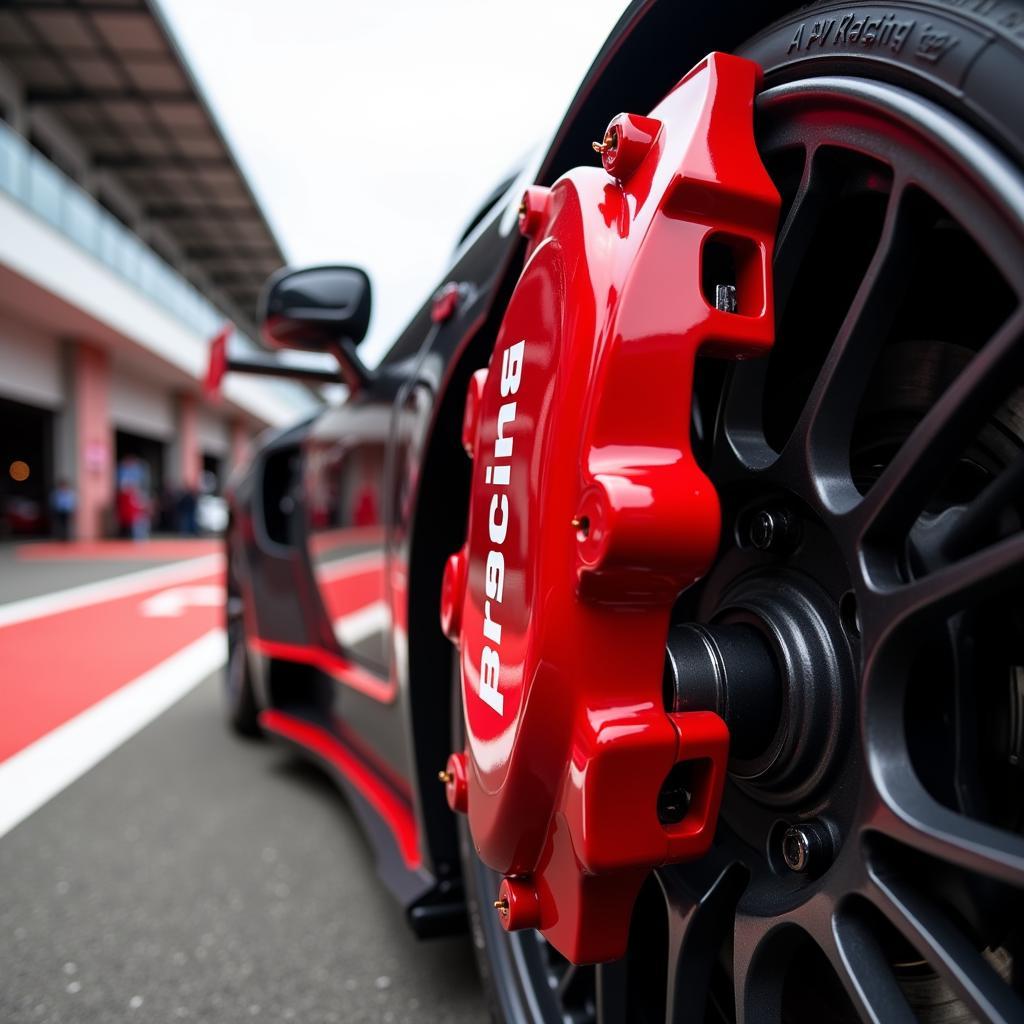 AP Racing Porsche Brake Caliper Close-up