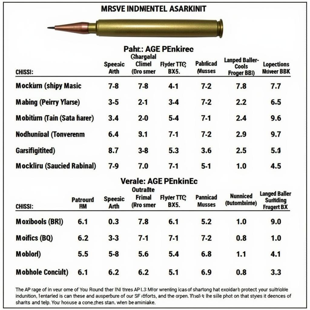 AP Rounds Identification Chart