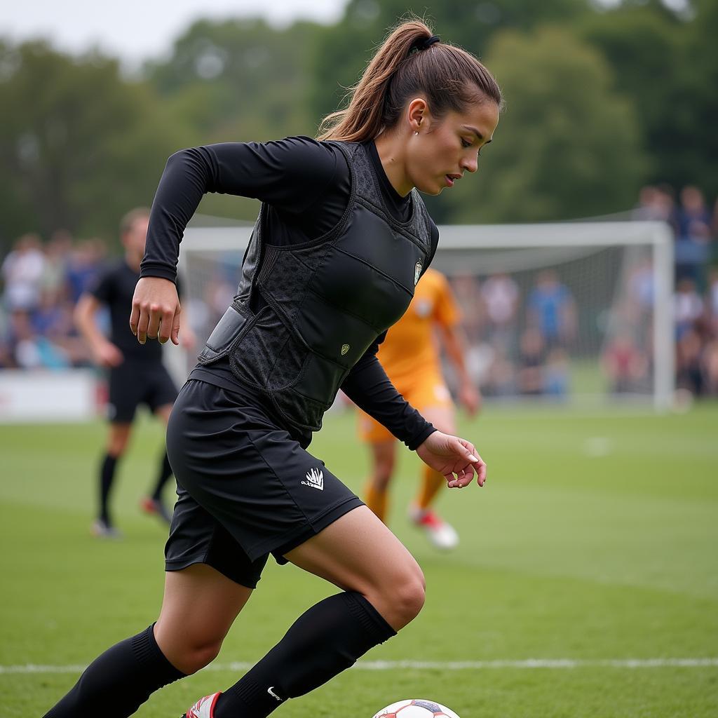 Apex Body Armor Protecting Soccer Player During a Match