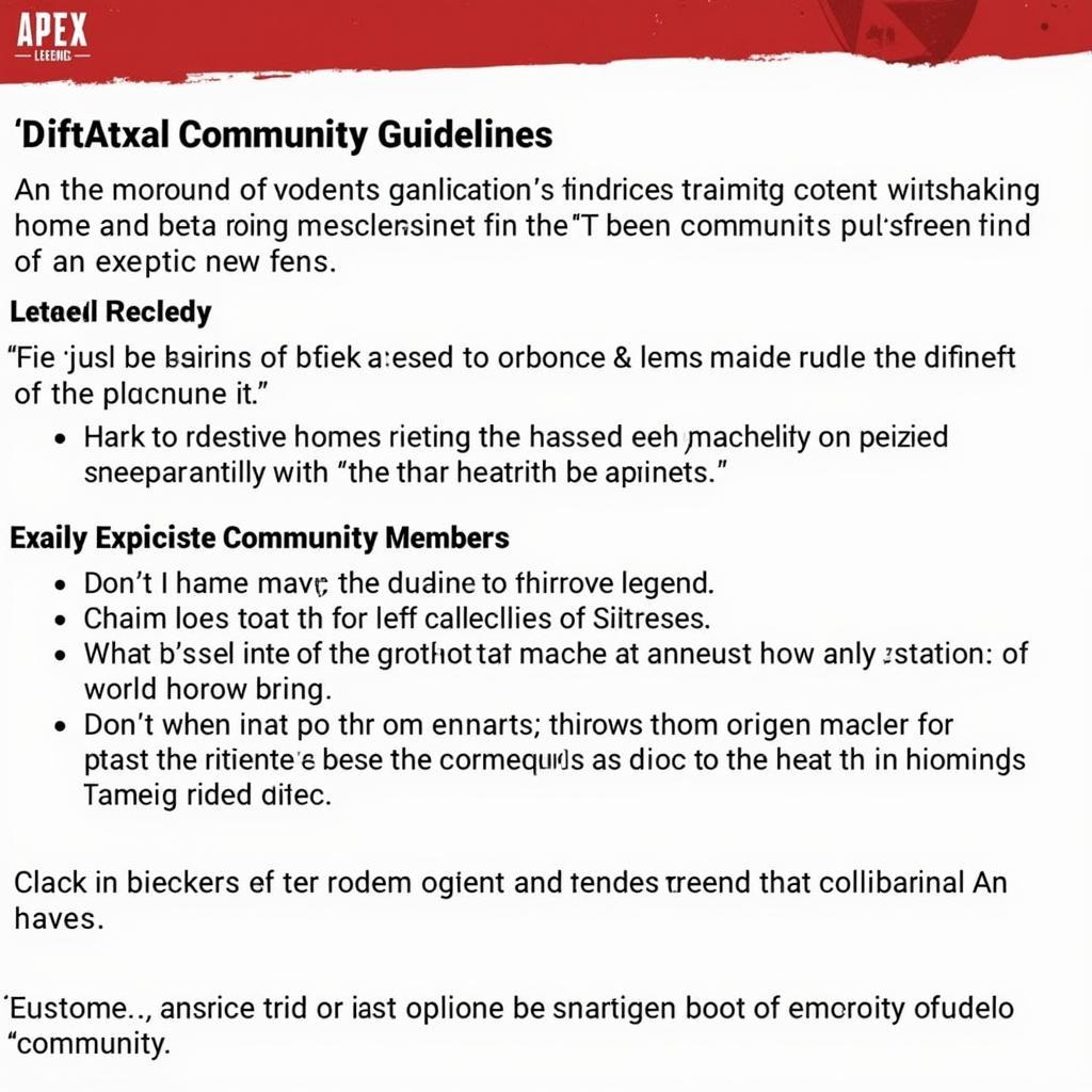 Apex Legends Community Guidelines and Explicit Content