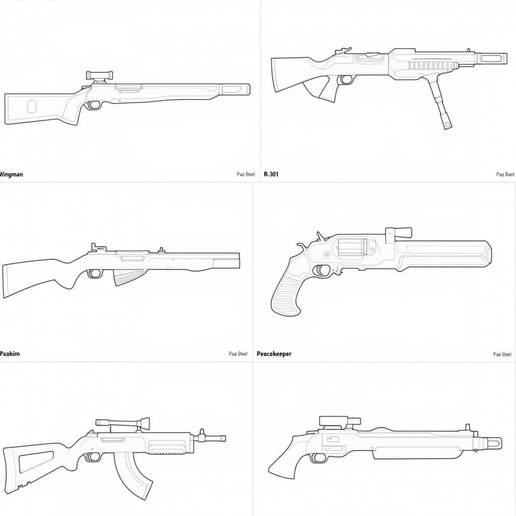 Apex Legends Weapon Coloring Pages