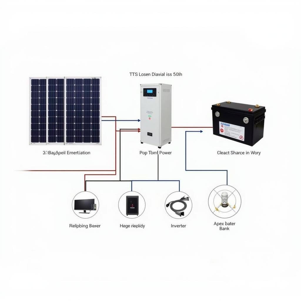 Apex Nano Off-Grid System Components: Solar Panels, Inverter, and Battery Bank