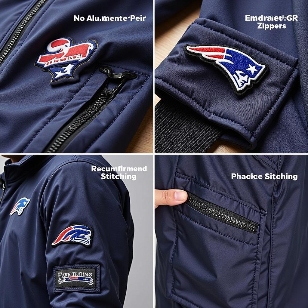 Close-up of Apex NFL Jacket Features